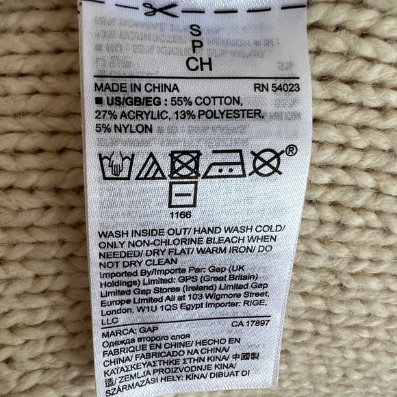 GAP LONG FRINGED HOODED CARDIGAN SZ-S SUPER CUTE LIKE NEW CONDITION 🥰 - Picture 6 of 6